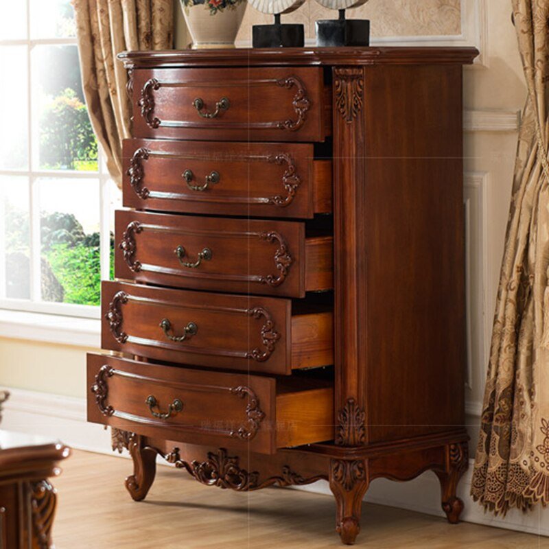 European Style Solid Wood Chest of Drawers - Casatrail.com