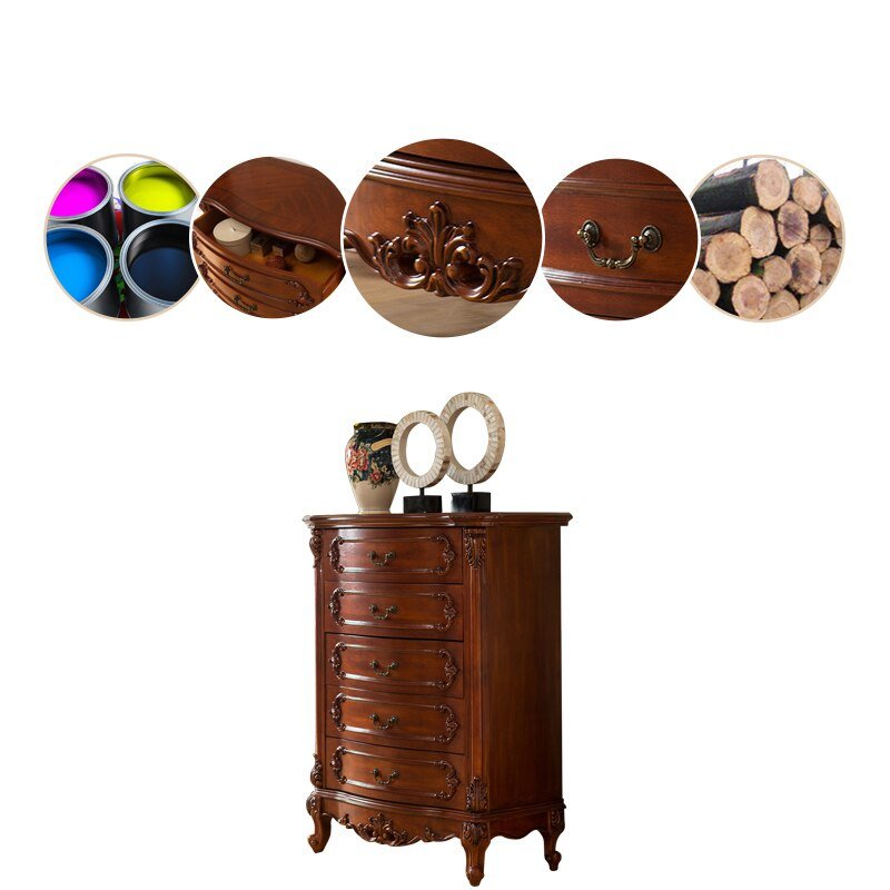 European Style Solid Wood Chest of Drawers - Casatrail.com