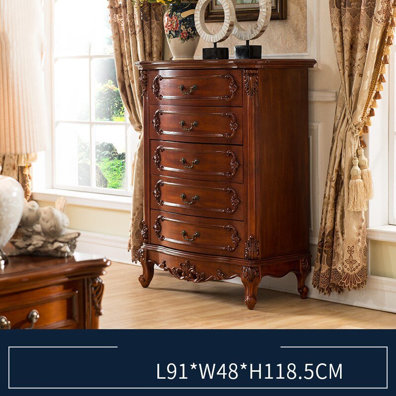 European Style Solid Wood Chest of Drawers - Casatrail.com