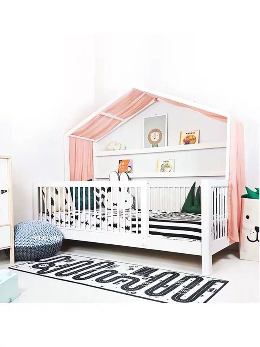 European Style Solid Wood Children's Floor Bed - Casatrail.com