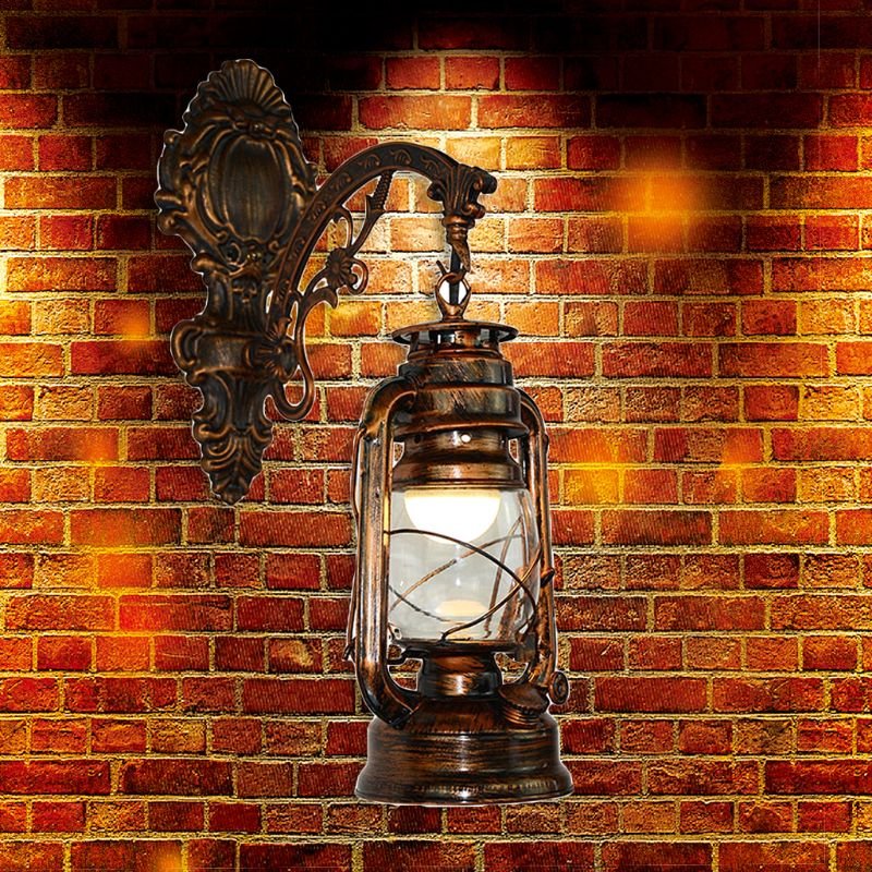 European Vintage Kerosene LED Wall Lantern - Casatrail.com