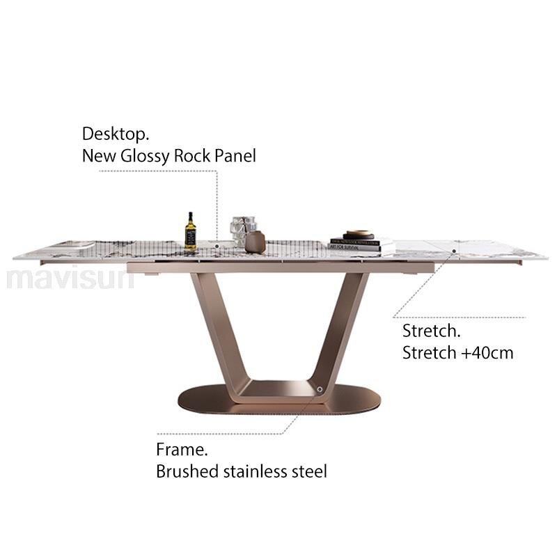 Expandable Dining Table and Chairs Combination - Casatrail.com