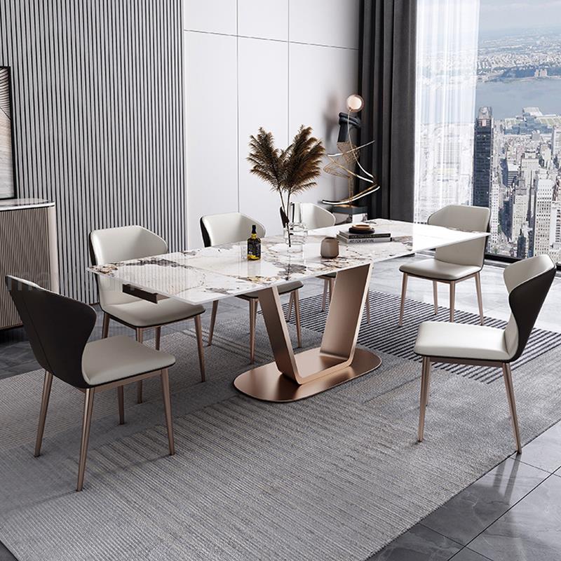 Expandable Dining Table and Chairs Combination - Casatrail.com