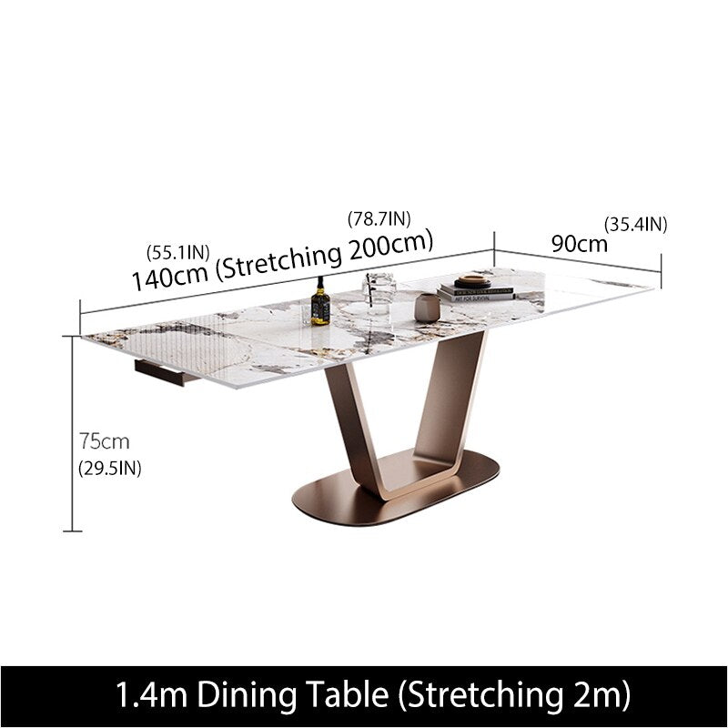 Expandable Dining Table and Chairs Combination - Casatrail.com