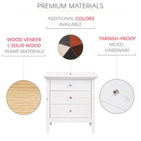 Thumbnail for Elegant White Casual Nightstand