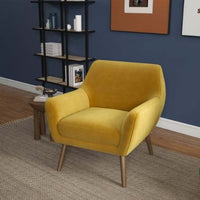 Thumbnail for Panom Gold Velvet Lounge Chair