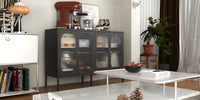 Thumbnail for Metal Sideboard Cabinet With 4 Glass Door