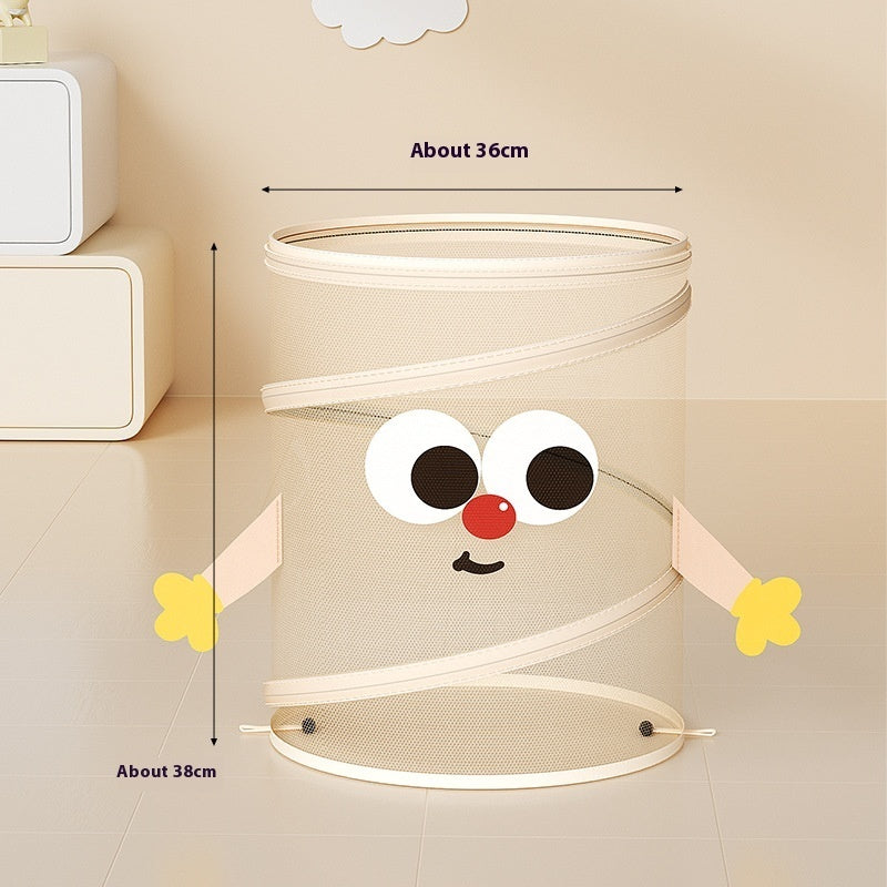 Foldable Dirty Toy Clothes With Lid Storage Basket