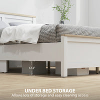 Thumbnail for Queen Platform Bed Frame With Headboard And Footboard