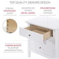 Thumbnail for Elegant White Casual Nightstand