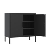 Thumbnail for Metal Storage Cabinet With Doors And Adjustable Shelves