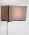 Floating Shade Plug-In Wall Light Textured Oatmeal