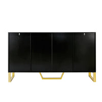 Thumbnail for Modern Sideboard With Four Doors, Metal Handles And Legs, And Adjustable Shelf Kitchen Cabinets