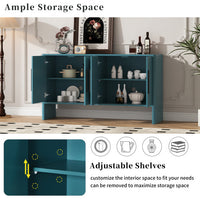 Thumbnail for 4-door Large Storage Retro Side Cabinet