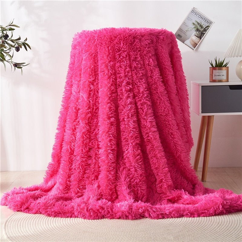 Faux Fur Throw Blanket - Casatrail.com