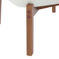 Thumbnail for Set Of 2 Modern Beige Lounge Chair With Woven Backrest, Sturdy Wooden Frame, Minimalist And Elegant Accent Seating For Living Room, Bedroom, Or Office