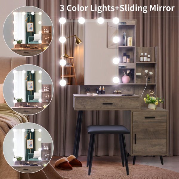 FCH Dressing Table Set with Mirror - Casatrail.com