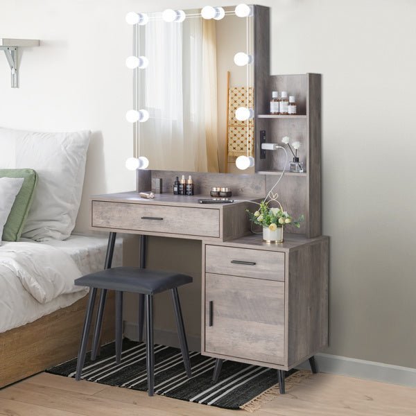 FCH Dressing Table Set with Mirror - Casatrail.com