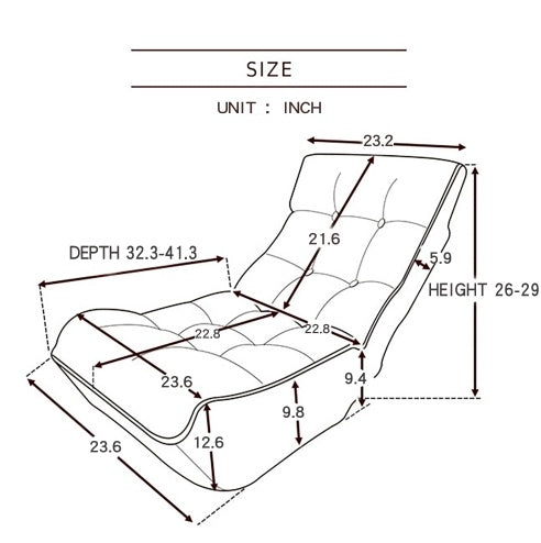 Single Sofa Reclining Japanese Chair