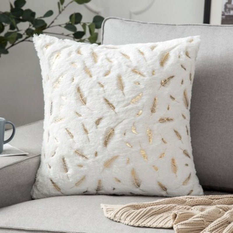 Feather Fur Upholstery Cushion Cover - Casatrail.com