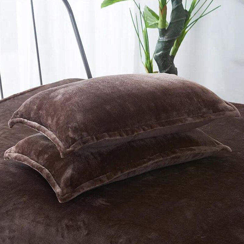 Flannel Pillowcase - Solid Color - Casatrail.com