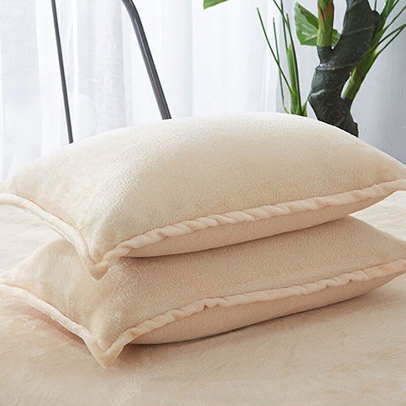 Flannel Pillowcase - Solid Color - Casatrail.com
