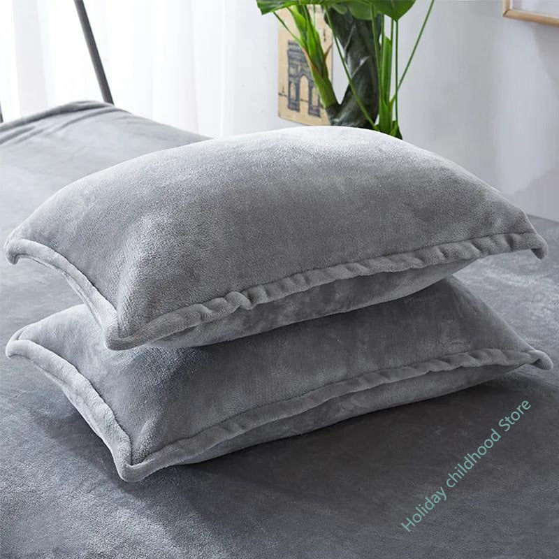 Flannel Pillowcase - Solid Color - Casatrail.com