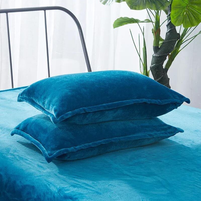Flannel Pillowcase - Solid Color - Casatrail.com