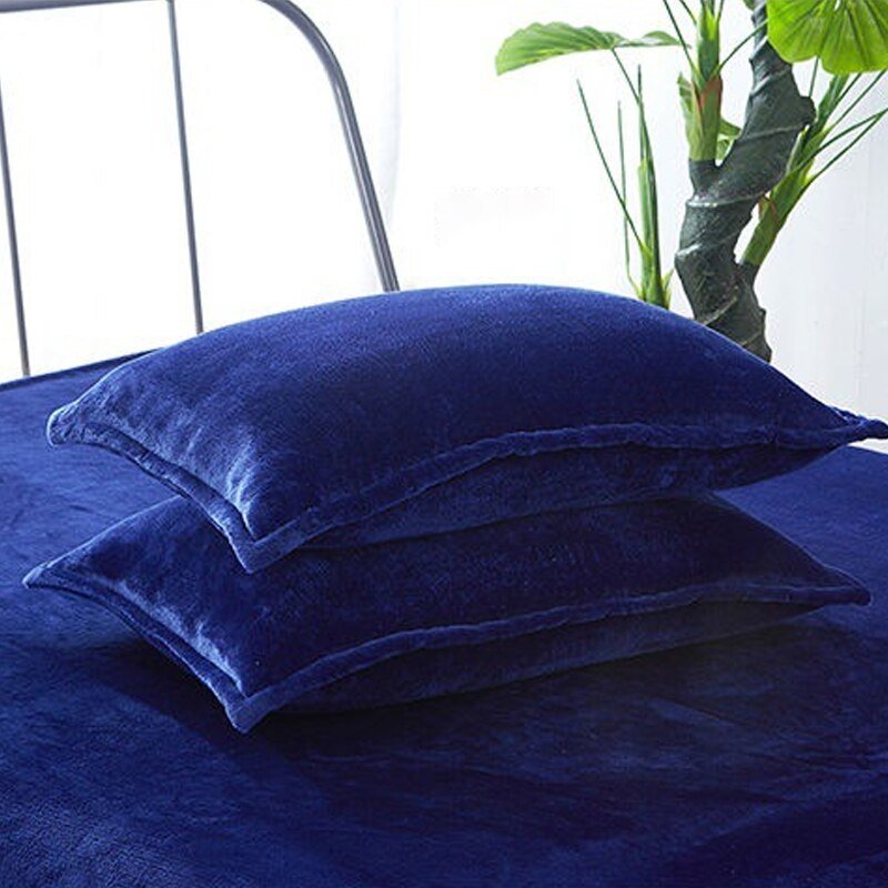 Flannel Pillowcase - Solid Color - Casatrail.com