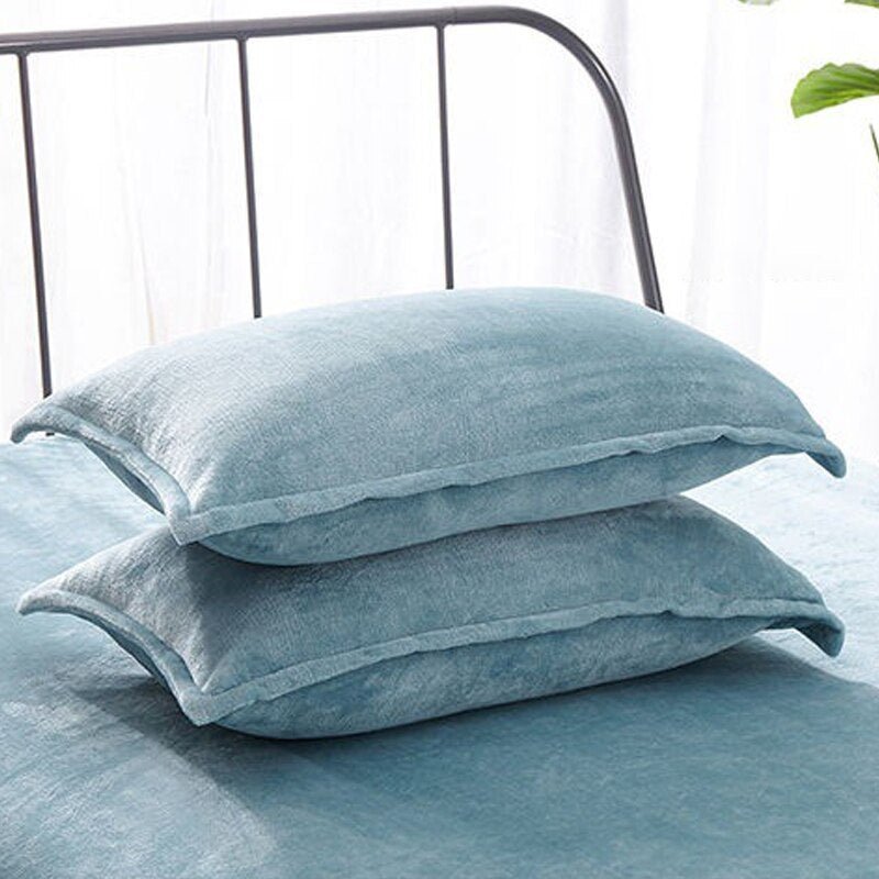 Flannel Pillowcase - Solid Color - Casatrail.com