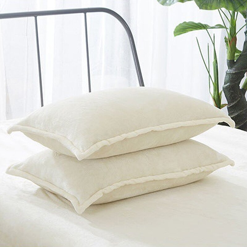 Flannel Pillowcase - Solid Color - Casatrail.com