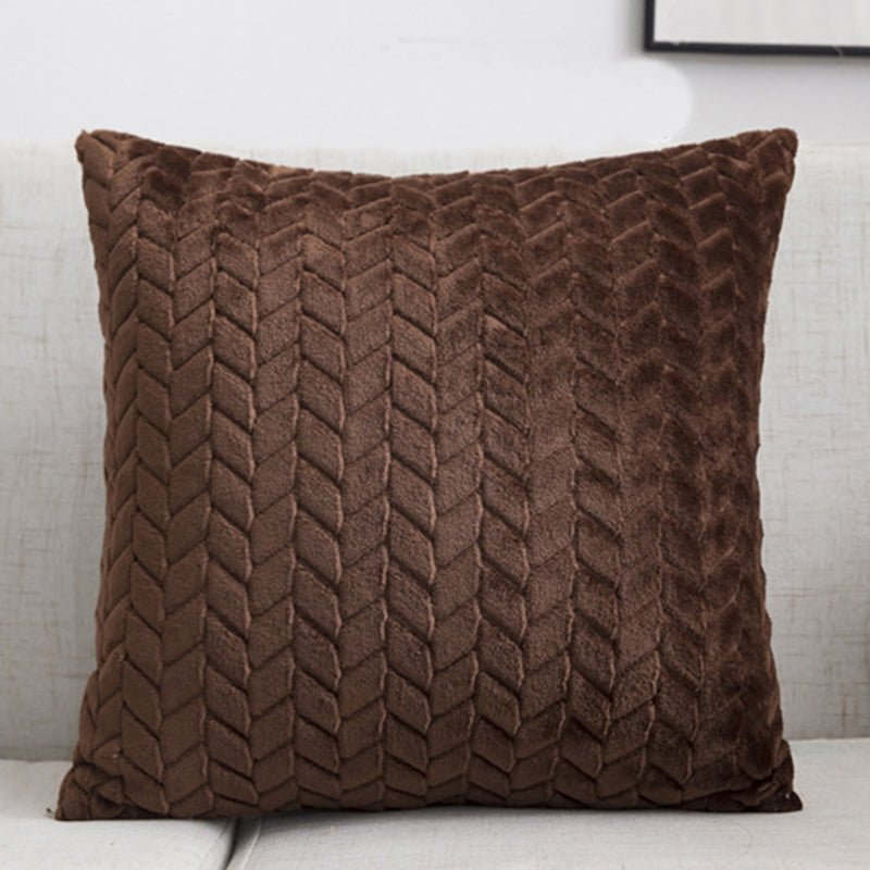 Flannel Sofa Cushion Cover Throw Pillow - Casatrail.com