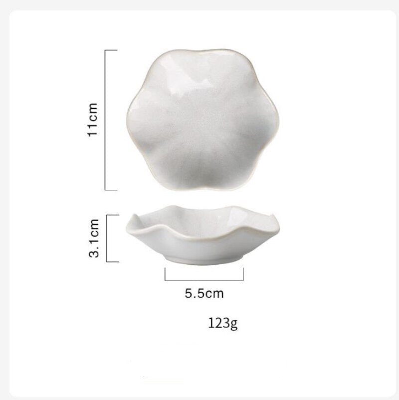 Flavor Saucer Ceramic Plate for Household Snacks - Casatrail.com