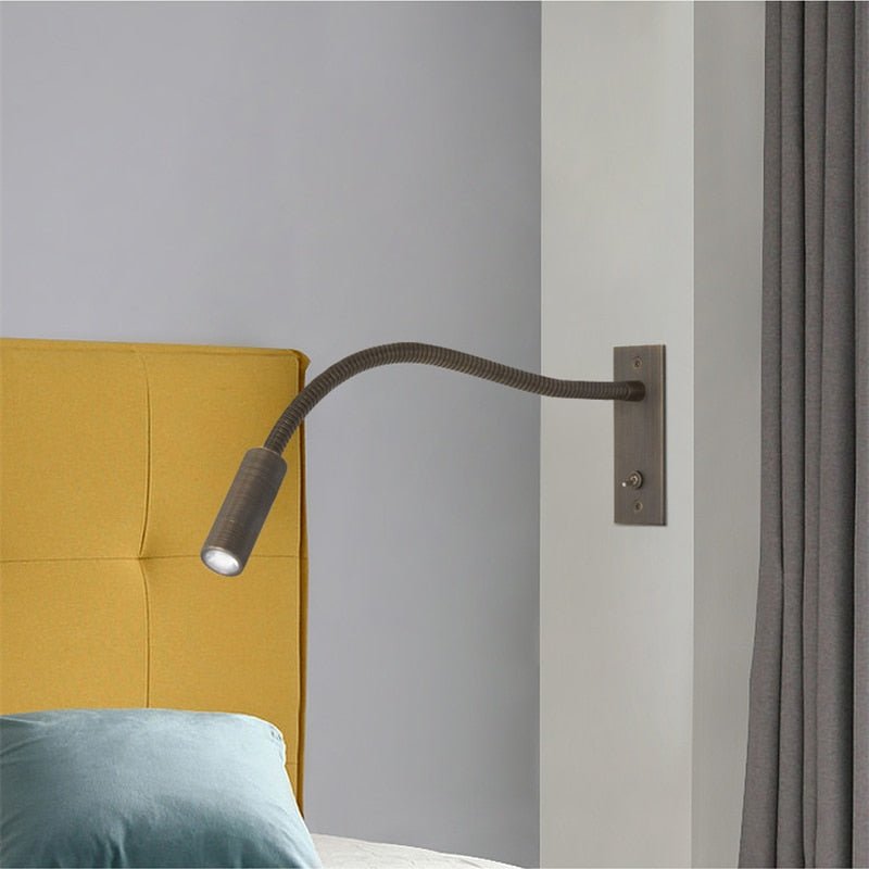 Flexible Gooseneck Wall Sconces Clamp Light with Switch - 3W - Casatrail.com