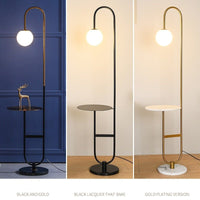 Thumbnail for Floor Lamp with Round Table for Living Rooms - Casatrail.com