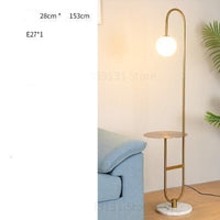 Thumbnail for Floor Lamp with Round Table for Living Rooms - Casatrail.com