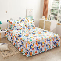 Thumbnail for Floral Bed Skirt - Non - slip Dustproof - Students Bedding - Single/Double Size - Casatrail.com