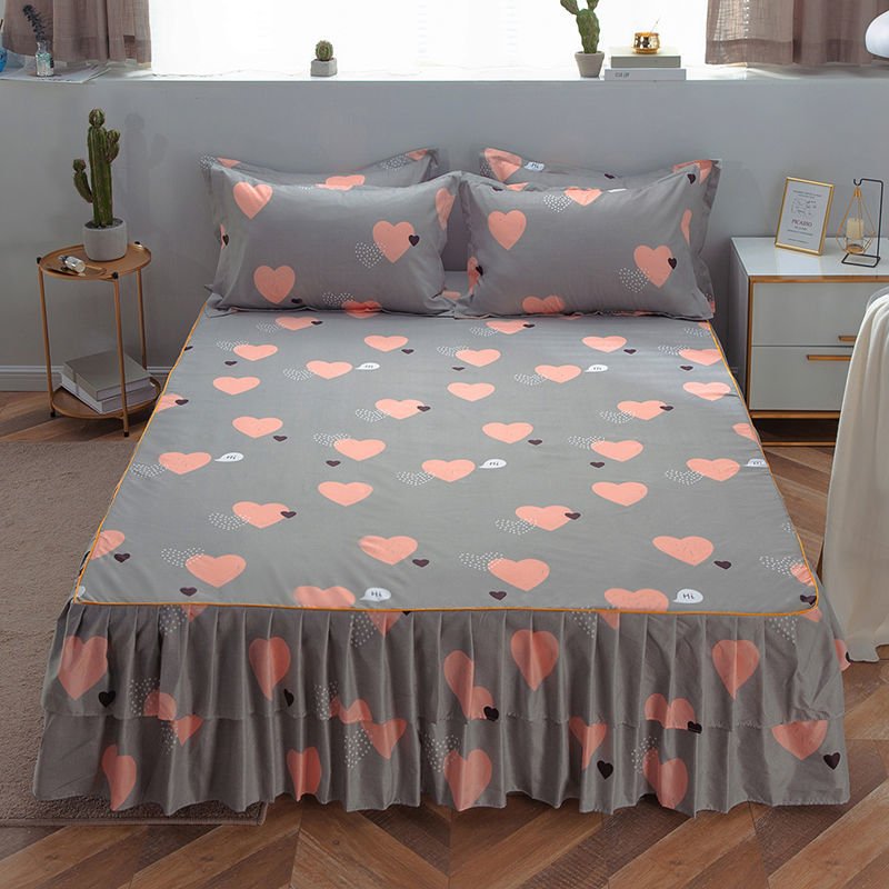 Floral Bed Skirt - Non - slip Dustproof - Students Bedding - Single/Double Size - Casatrail.com