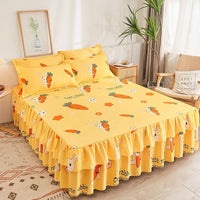 Thumbnail for Floral Bed Skirt - Non - slip Dustproof - Students Bedding - Single/Double Size - Casatrail.com