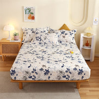 Thumbnail for Floral Style Cotton Bed Sheet with Elastic - Casatrail.com