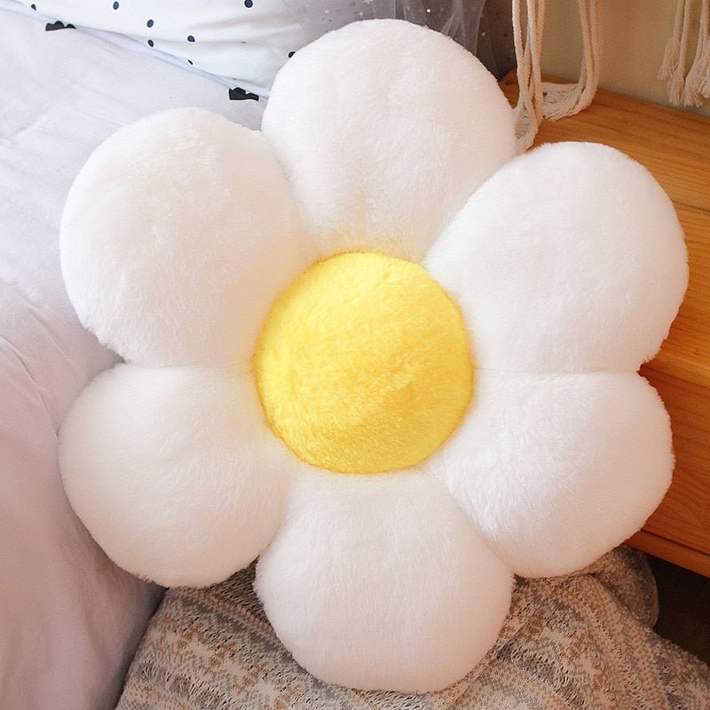 Flower - Shaped Plush Pillow Mat - Casatrail.com