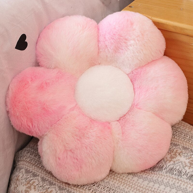 Flower - Shaped Plush Pillow Mat - Casatrail.com