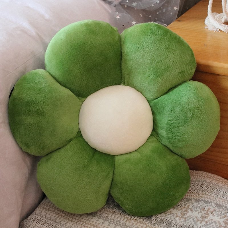 Flower - Shaped Plush Pillow Mat - Casatrail.com