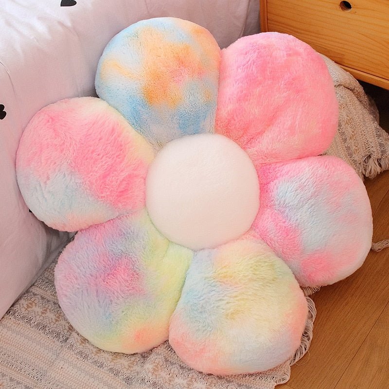 Flower - Shaped Plush Pillow Mat - Casatrail.com