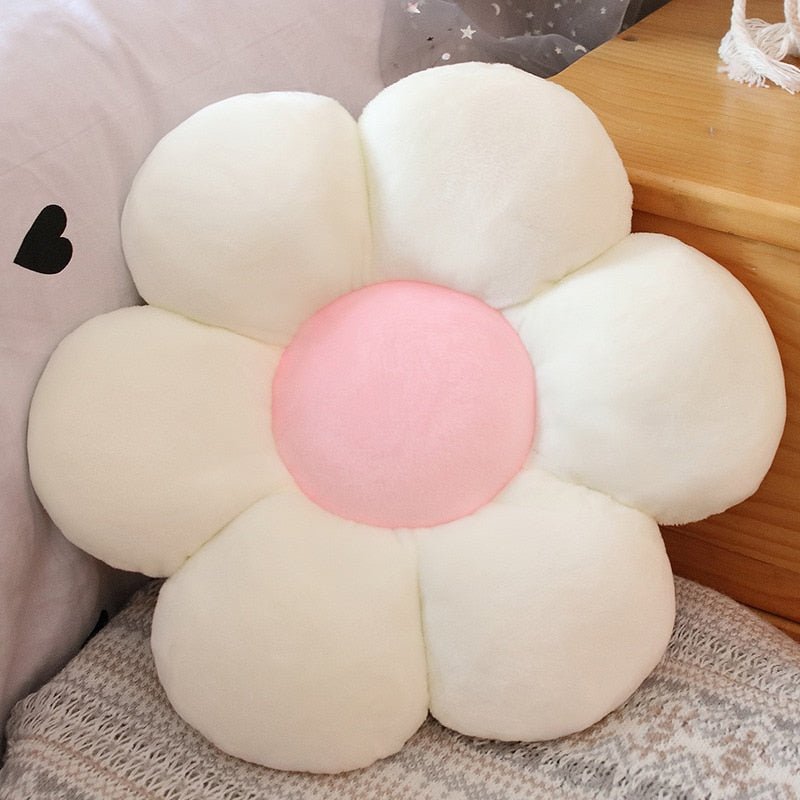 Flower - Shaped Plush Pillow Mat - Casatrail.com