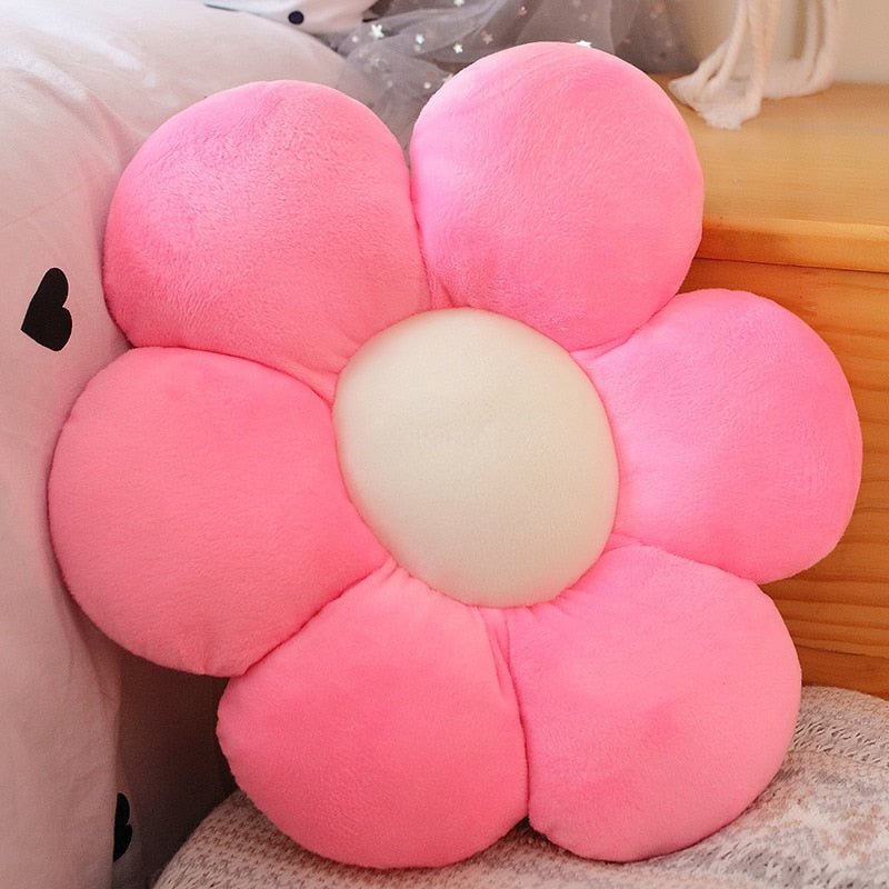 Flower - Shaped Plush Pillow Mat - Casatrail.com