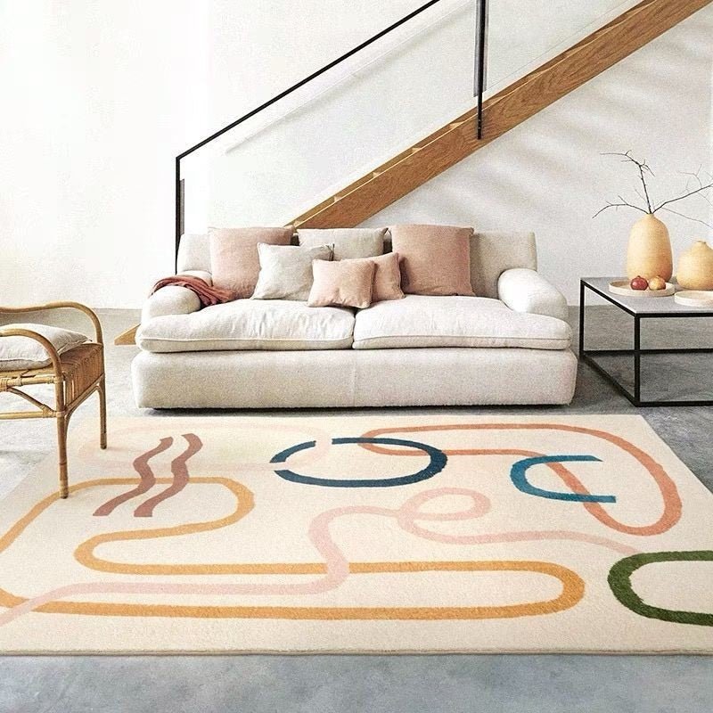 Fluffy Cashmere Rug for Living Room & Bedroom - Casatrail.com