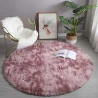 Thumbnail for Fluffy Cute Plush Round Rug - Casatrail.com