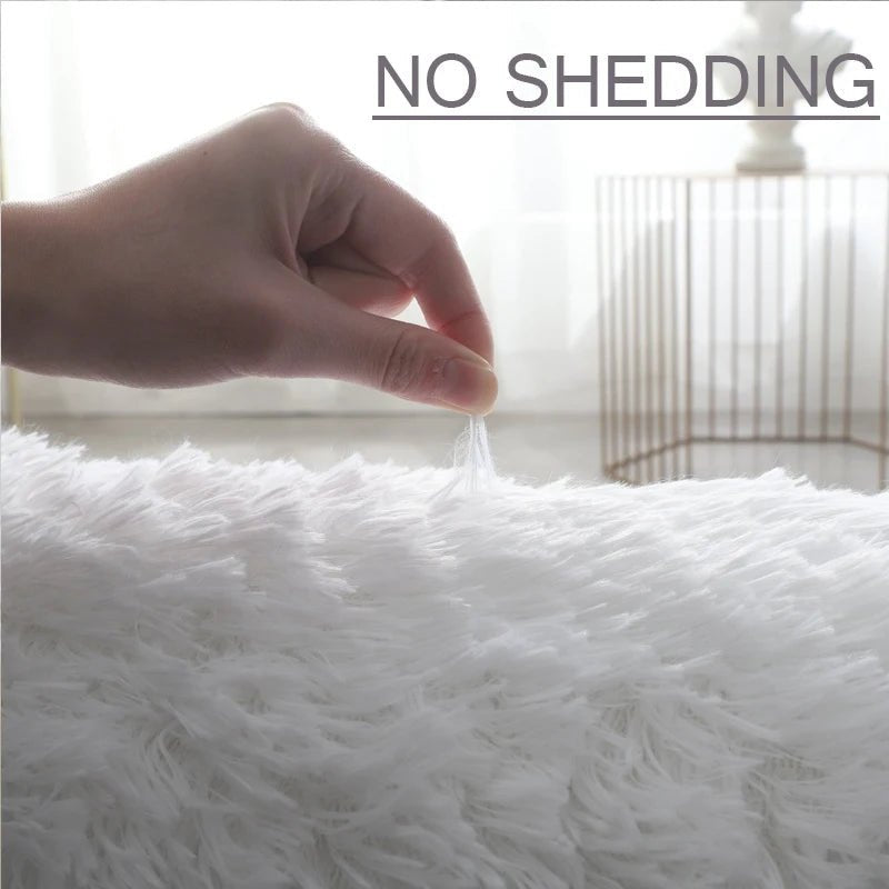 Fluffy Cute Plush Round Rug - Casatrail.com