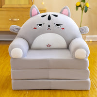 Thumbnail for Foldable Kids Sofa with Heated Seat Cushion and Cute Cartoon Design - Casatrail.com